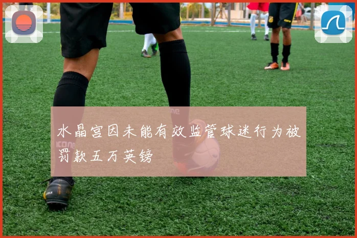 水晶宫因未能有效监管球迷行为被罚款五万英镑